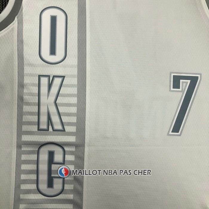 Maillot Oklahoma City Thunder Carmelo Anthony NO 7 Ville 2021-22 Blanc